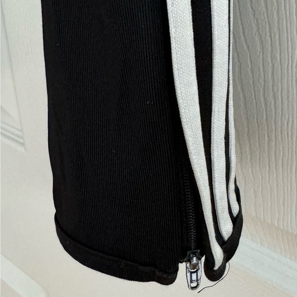 Adidas ClimaCool Black Triple White Stripe Soccer Warm Up Training Pants - Picture 2 of 7